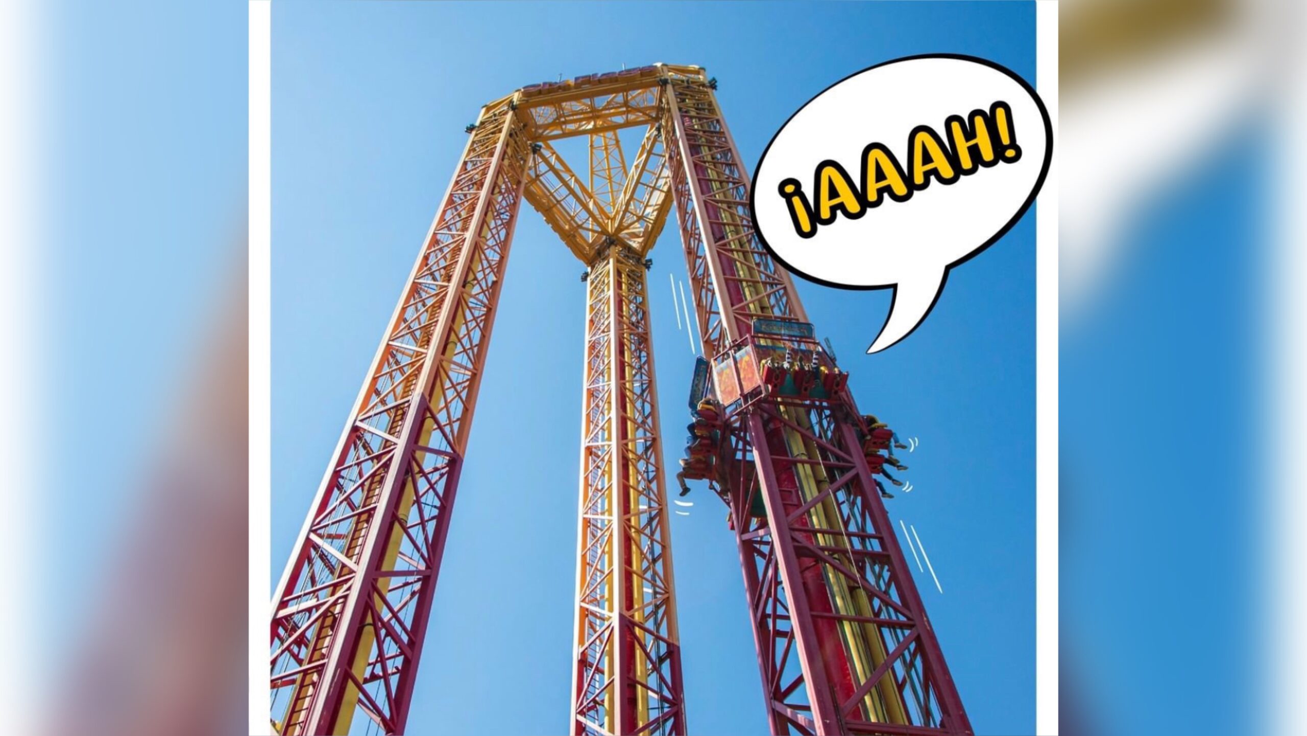 Jóvenes se quedan atrapadas en un juego de Six Flags [VIDEO] - Callejero