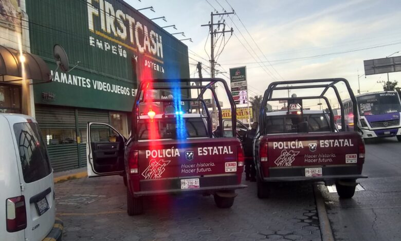 asalto, persecución, enfrentamiento, First Cash, Camino a Tlaltepango, SSC