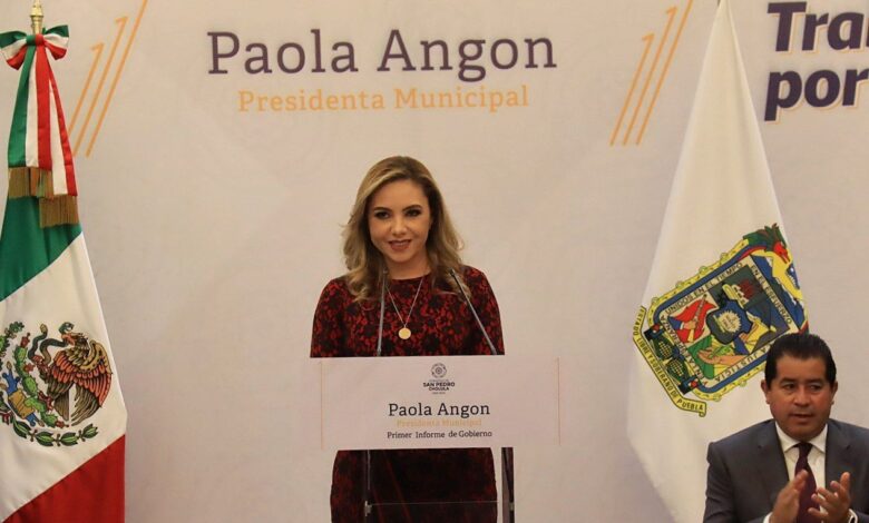 San Pedro Cholula, Paola Angon, primer informe
