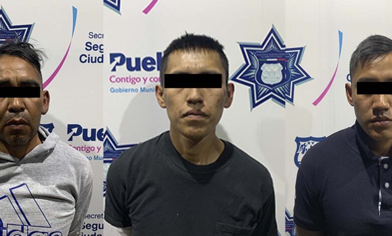 SSC, Puebla, detenidos, robo, Unidad Canina