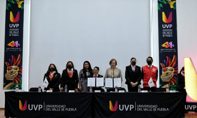 Cruz Roja Puebla, UVP, convenio de colaboración