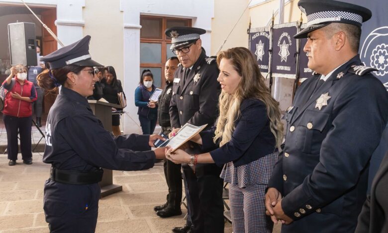 Paola Angon, San Pedro Cholula, SSC, nuevos policías