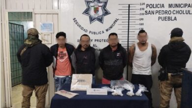 Asaltantes, gasera, San Pedro Cholula, detenidos