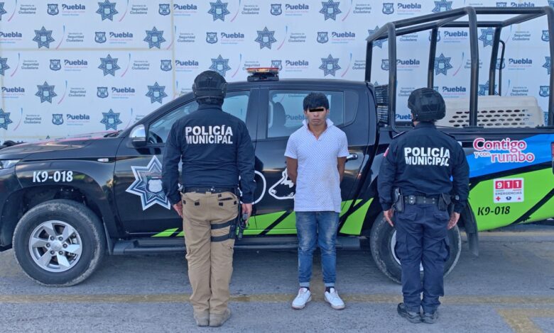 asalto, detenido, SSC, Puebla, DiDi