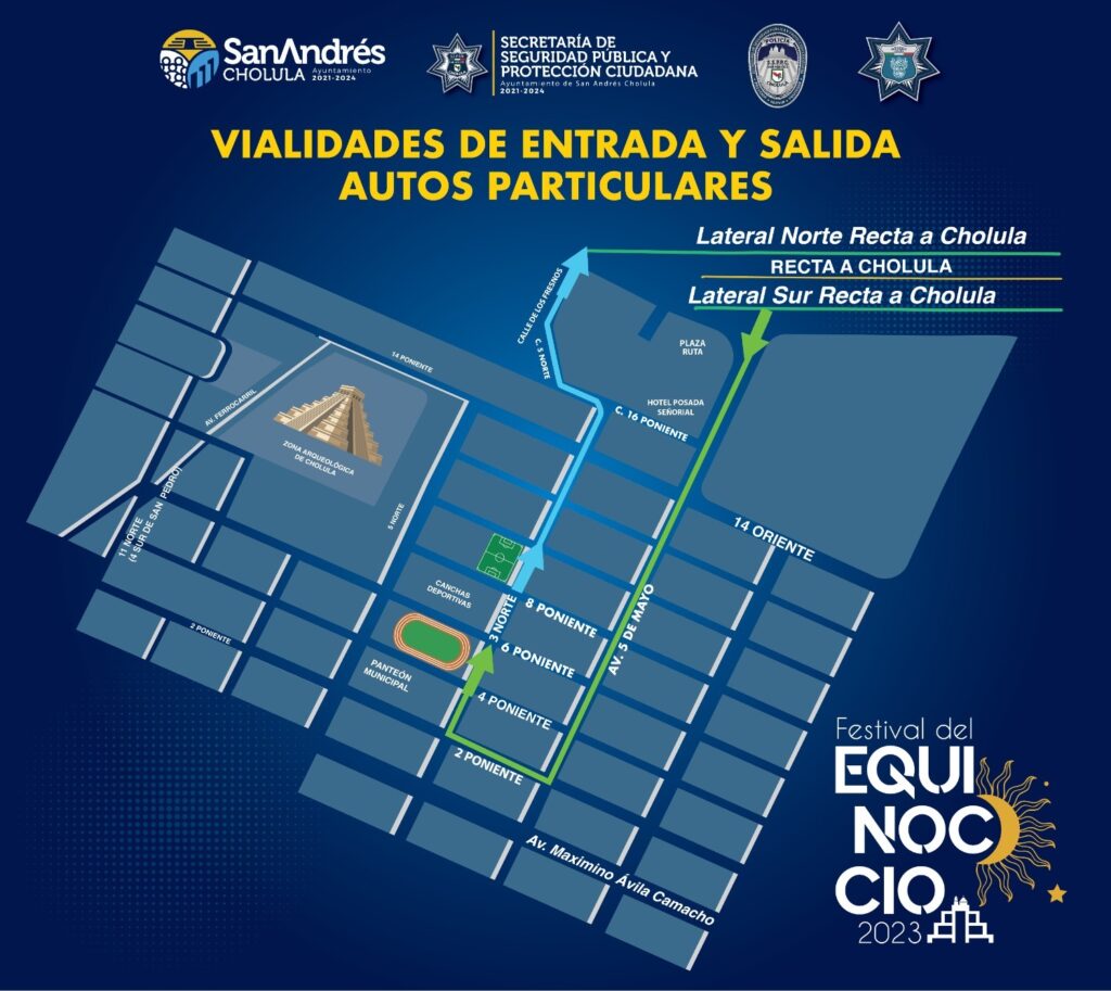 San Pedro Cholula, Paola Angon, Equinoccio 2023, operativo