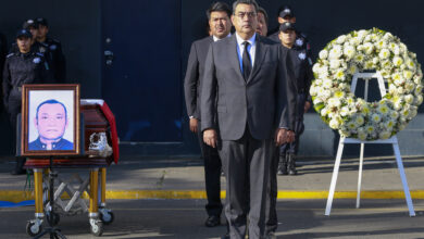 Sergio Salomón, homenaje, policía estatal, accidente