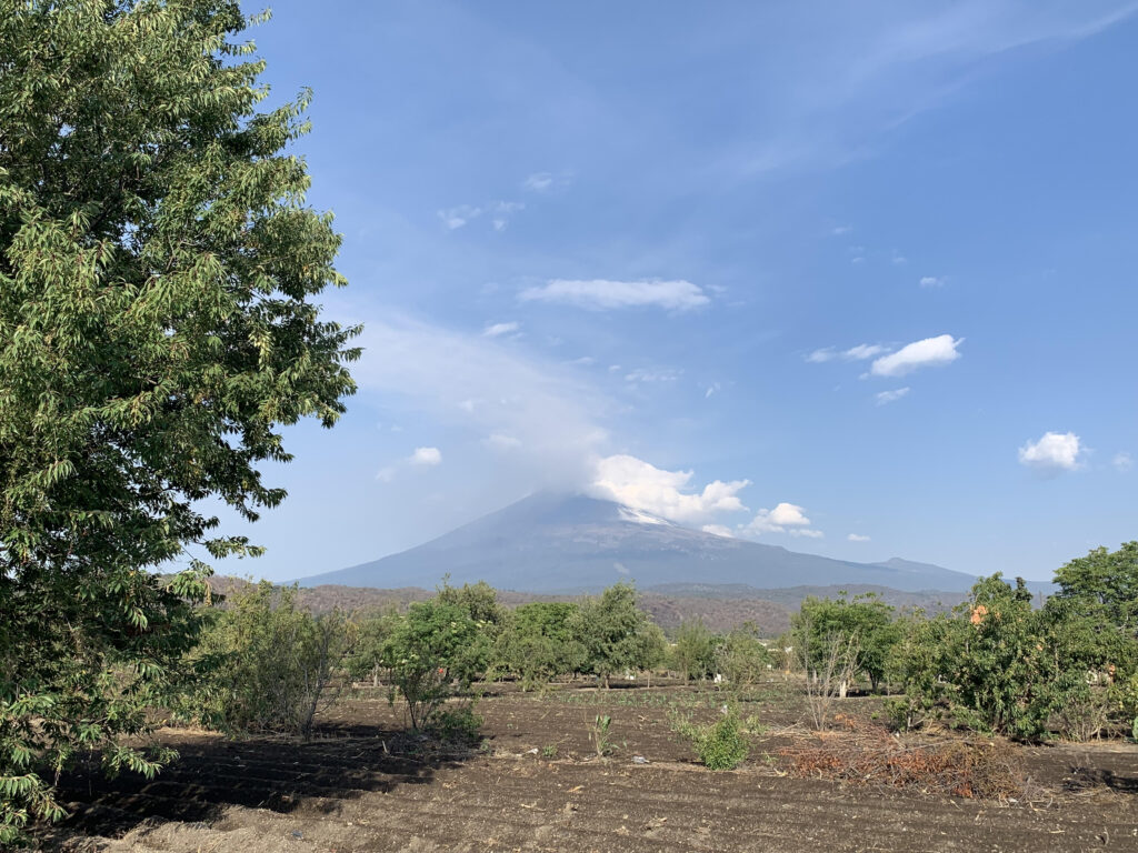volcán Popocatépetl, Don Goyo, ceniza, San Nicolás de los Ranchos