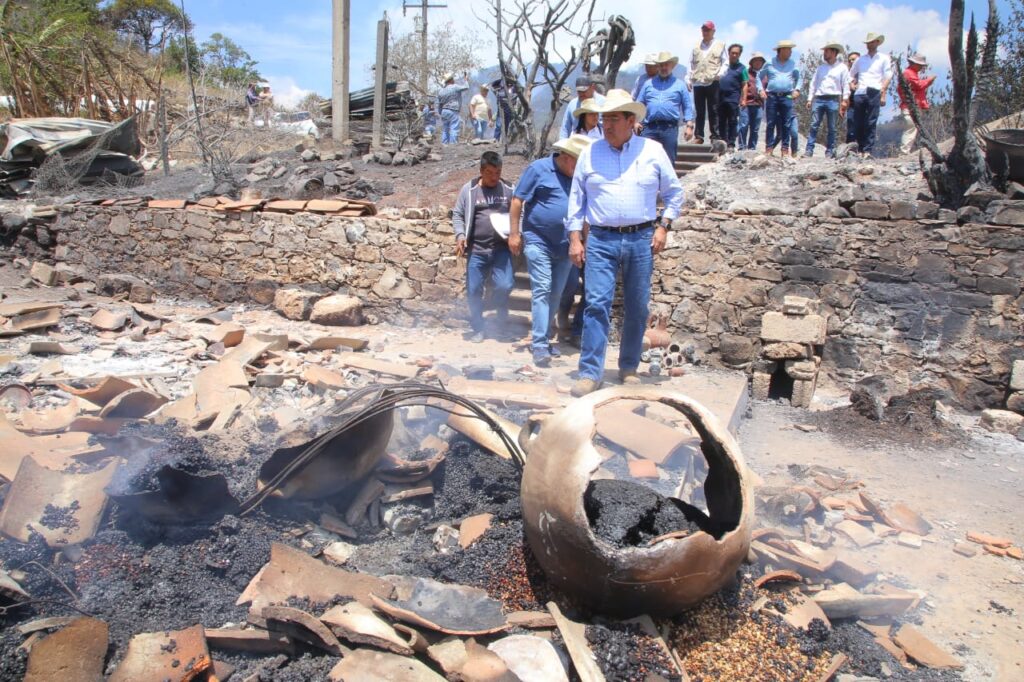 Gobierno del Estado, Puebla, Sergio Salomón, incendio, Zacatlán