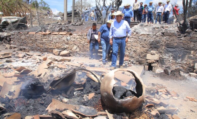 Gobierno del Estado, Puebla, Sergio Salomón, incendio, Zacatlán