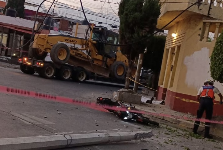 accidente, motociclista, Colonia Amor, Puebla, seguridad vial