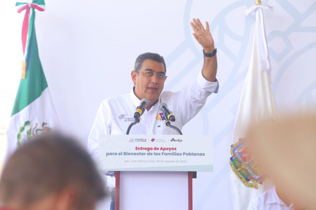 Puebla, Sergio Salomón Céspedes Peregrina, San Juan Atenco, bienestar