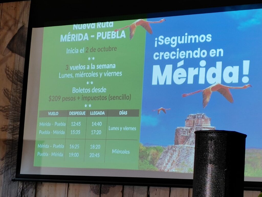 turismo, Puebla, Yucatán, vuelos, Viva Aerobús, Puebla-Yucatán, aeropuerto