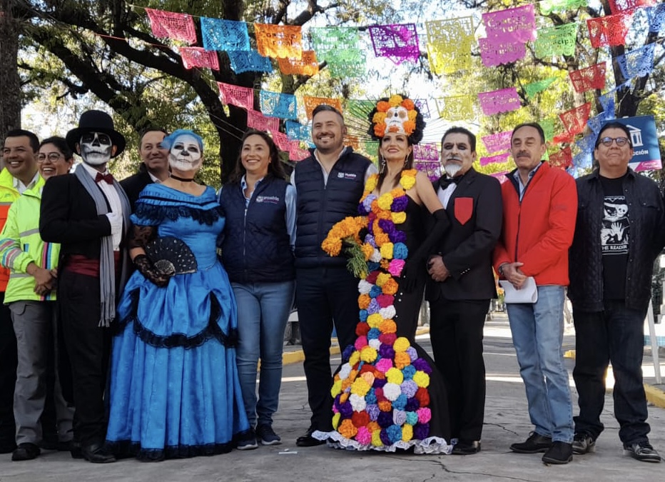 Ayuntamiento de Puebla, operativo, Día de Muertos, Panteón Municipal, SSC, Gobernación