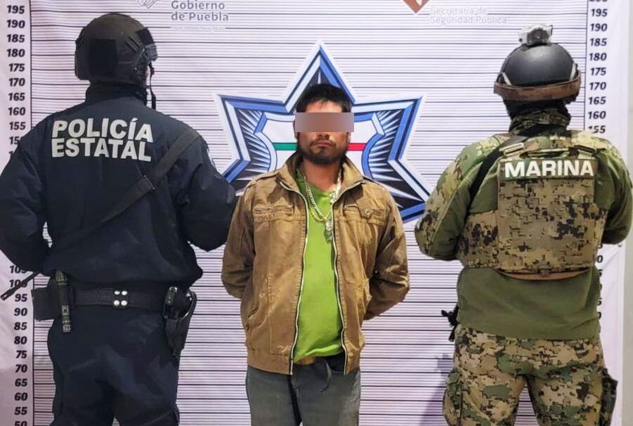 detenido, La Tuzita, droga, Semar, SSP, Fuerza por Puebla, Tepatlaxco