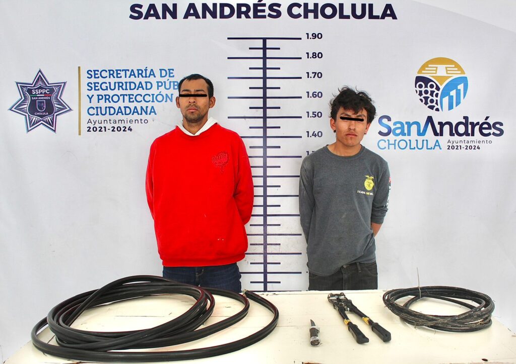 detenidos, robo, San Andrés Cholula, Morillotla