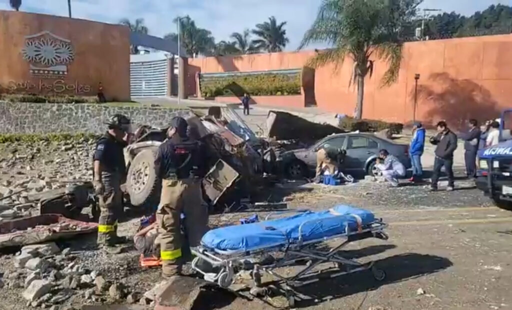 accidente, Atlixco, Cortijo de los Soles, autopista Atlixcayotl