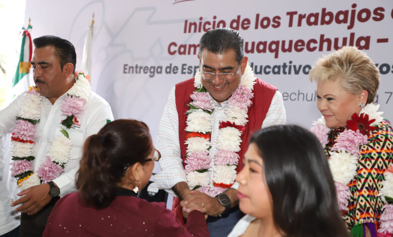Gobierno de Puebla, Sergio Salomón Céspedes, Huaquechula, Tecalco de Dorantes, obras