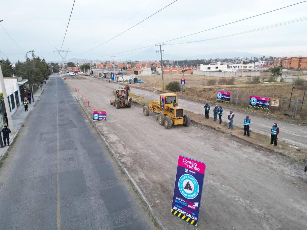 Gobierno Municipal, Puebla capital, Adán Domínguez, rehabilitación de vialidades