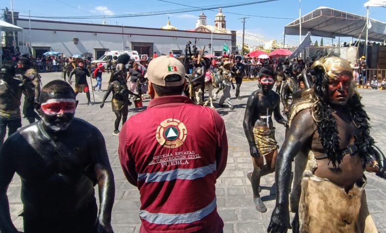 Protección Civil, SSP, carnavales, Puebla