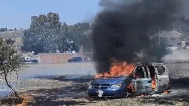 queman vehículo en Calvario, San Pedro Cholula, asalto, San Agustín Calvario