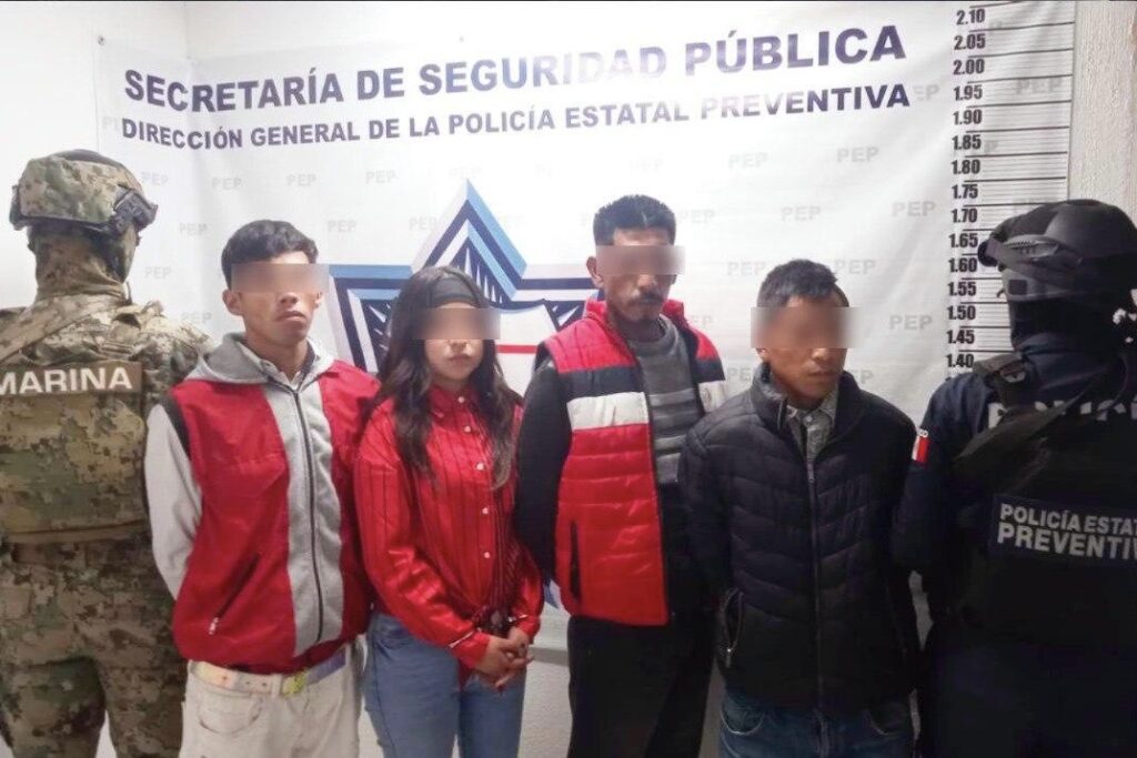 detenidos, Sierra Norte, Ahuazotepec, robo de vehículos, SSP, Semar