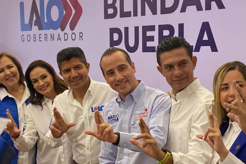 Mario Riestra, Eduardo Rivera Pérez, Lalo Rivera, Mario Riestra, Frente Amplio por Puebla, Blindar Puebla