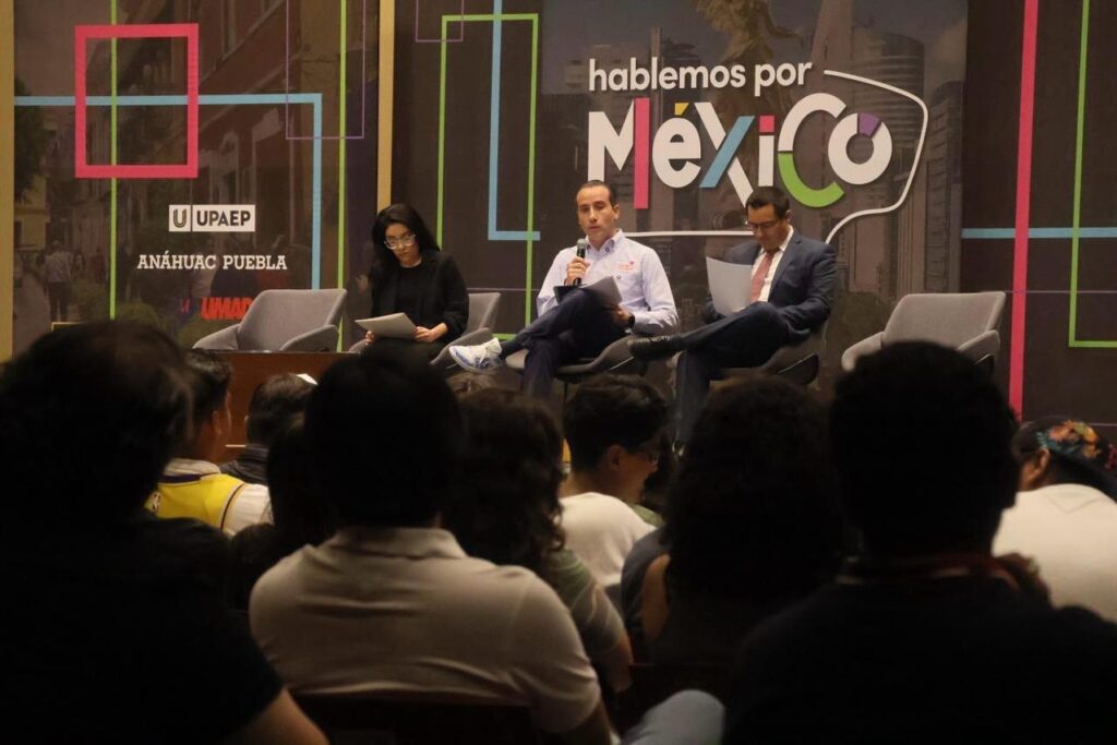 Mario Riestra, Mejor Rumbo para Puebla, comunidad universitaria, UPAEP, Hablemos por México