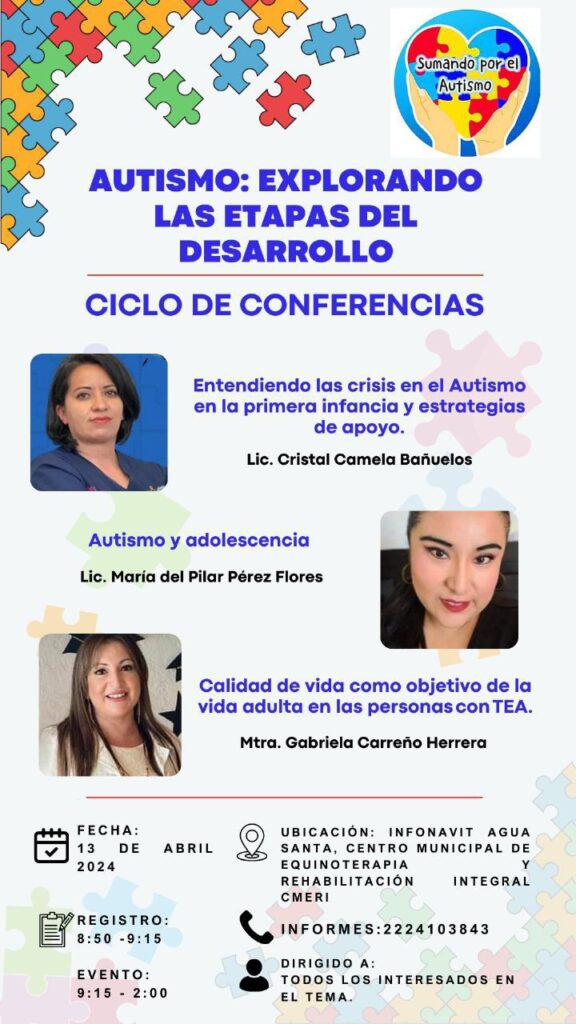 SMDIF, Puebla, autismo, Día Mundial de Concienciación sobre el Autismo, conferencias