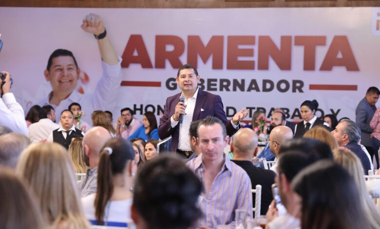 Alejandro Armenta, Sigamos Haciendo Historia, guberrnatura de Puebla, empresarios poblanos