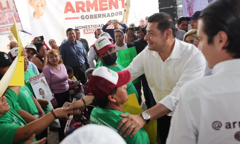 Alejandro Armenta, candidato a la gubernatura de Puebla, Sigamos Haciendo Historia, mujeres, Banco de la Mujer