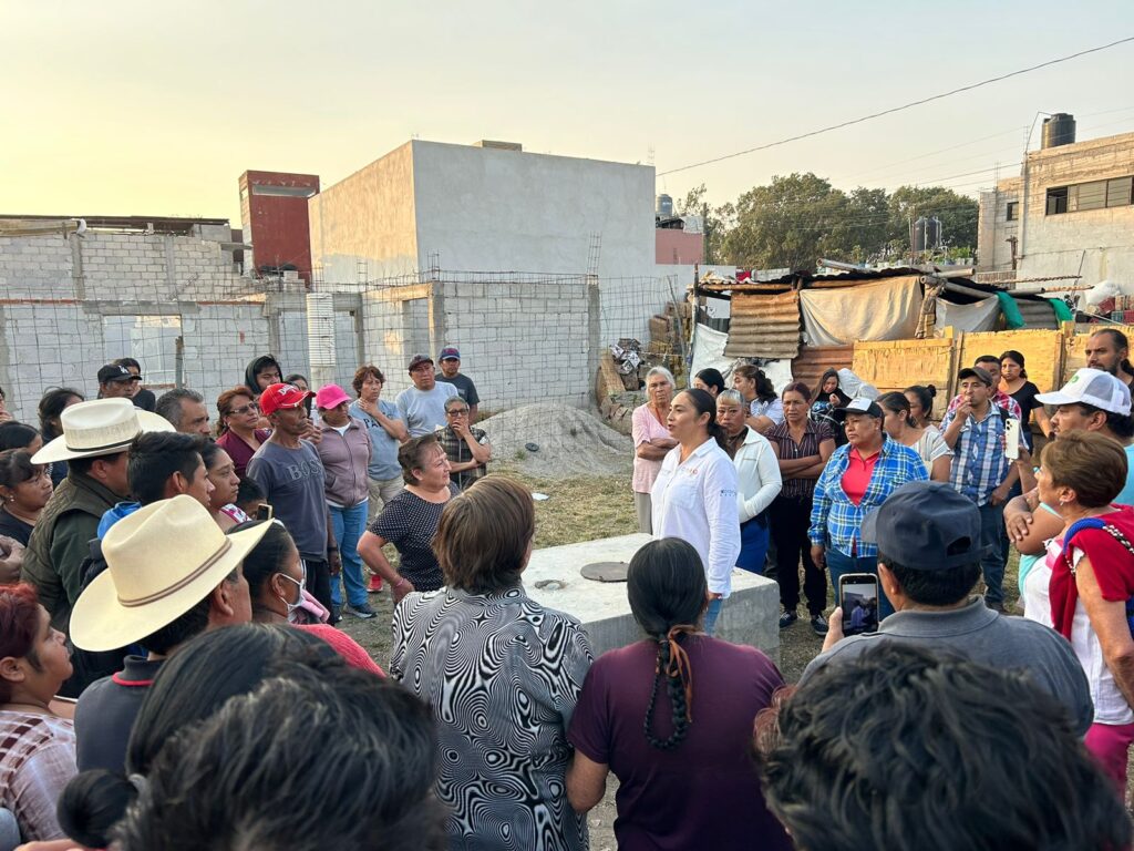 Xóchitl Zárate, colonia 1 de Mayo, candidata a diputada local, elecciones 2024