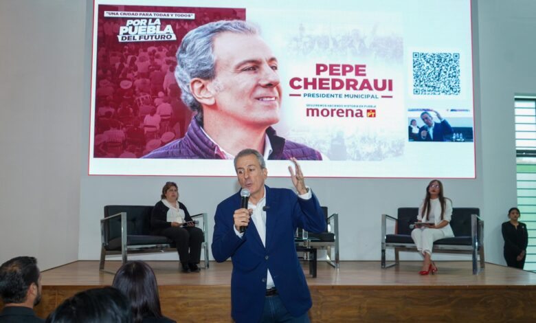 Pepe Chedraui, candidato a presidente municipal de Puebla, Sigamos Haciendo Historia, IEU, Puebla del Futuro