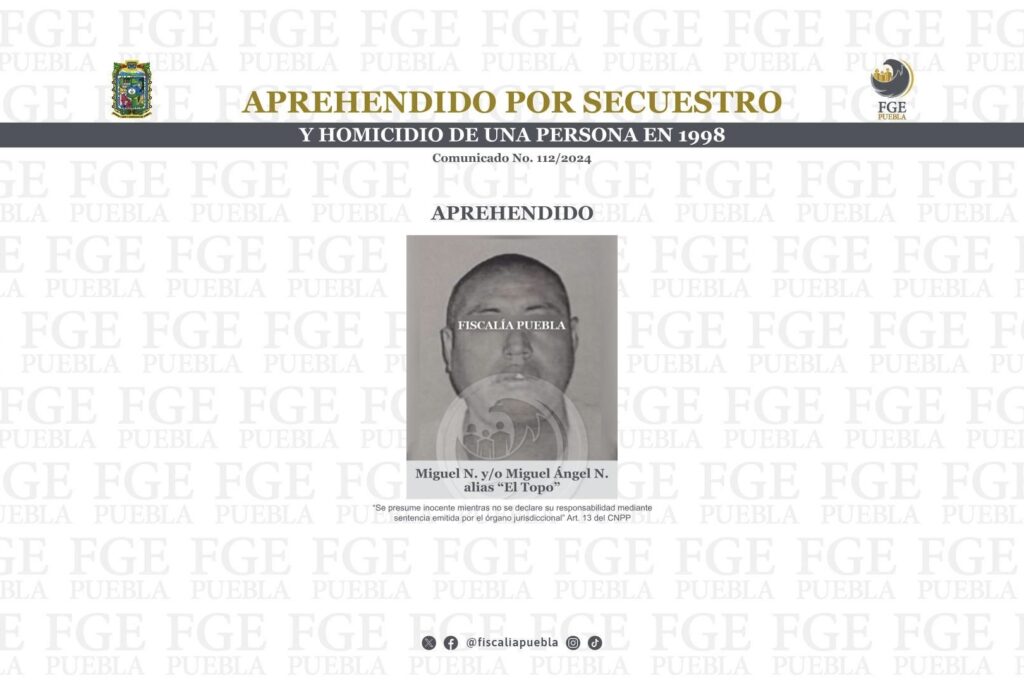 Secuestro, homicidio, San Nicolás Tolentino, Izúcar de Matamoros, FGE