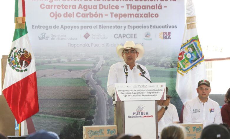 Gobierno de Puebla, infraestructura, Sergio Salomón Céspedes, Tlapanalá