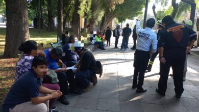 Paramédicos de Protección Civil Municipal acudieron al cruce de la 11 Sur y la 3 Poniente