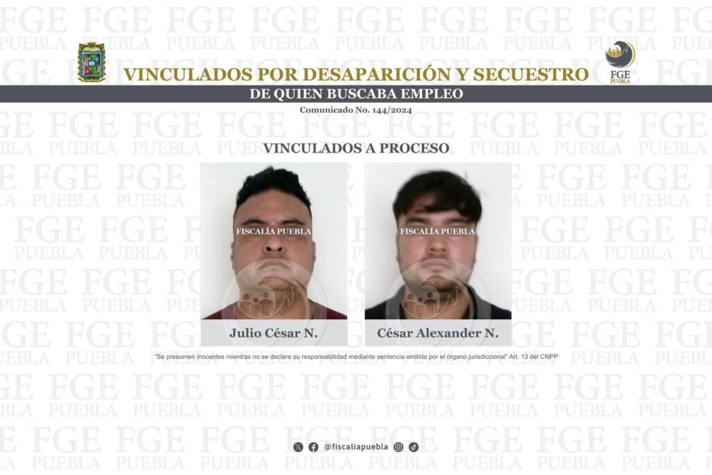 Secuestro exprés agravado, veladores, vinculados a proceso, trabajo, desaparición de personas