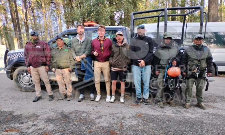 Rescate, alpinistas franceses, La Malinche, SSC Tlaxcala