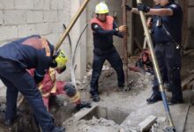 Trabajador, cisterna, Loma Linda, Protección Civil Municipal