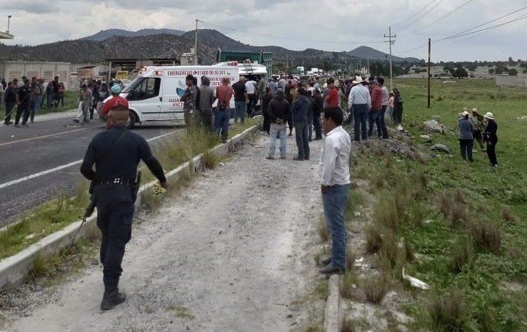 Accidente, Guadalupe Victoria, San Luis Atexcac, Bomberos, PC Estatal