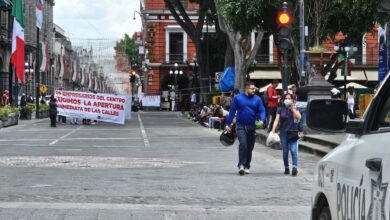 Manifestantes, operativo, retiro, 11 Norte-Sur, Reforma, comerciantes, SEGOM