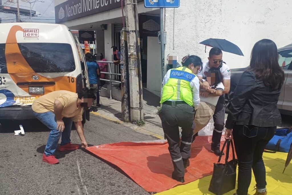 Choque, transporte público, ruta Tres Estrellas, ruta 4, Bulevar Valsequillo, PC Municipal, SSC