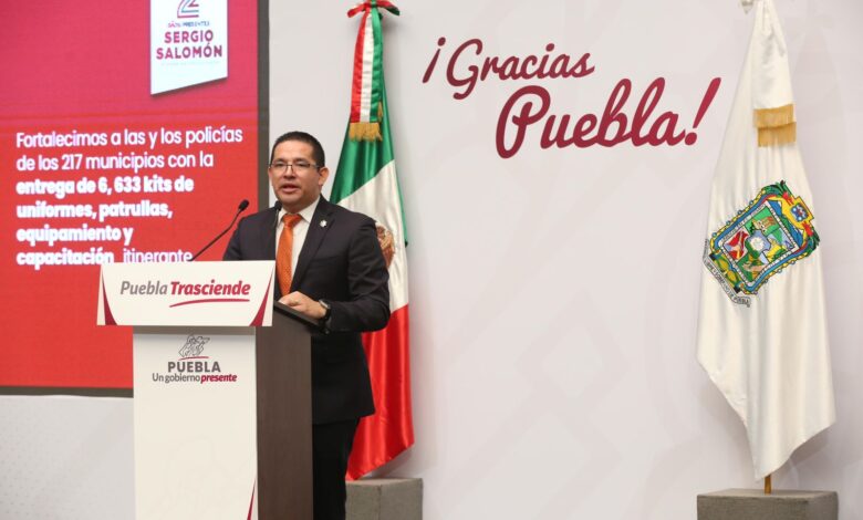 Gobierno de Puebla, seguridad, SSP, Sergio Salomón Céspede