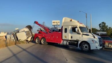 accidente, volcadura, Periférico, San Andrés Cholula, Camino Real a Cholula