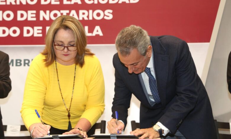 Firma Gobierno de la Ciudad colaboración con Colegio de Notarios