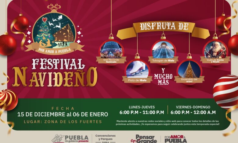 Alejandro Armenta, gobernador electo, Festival Navideño por Amor a Puebla