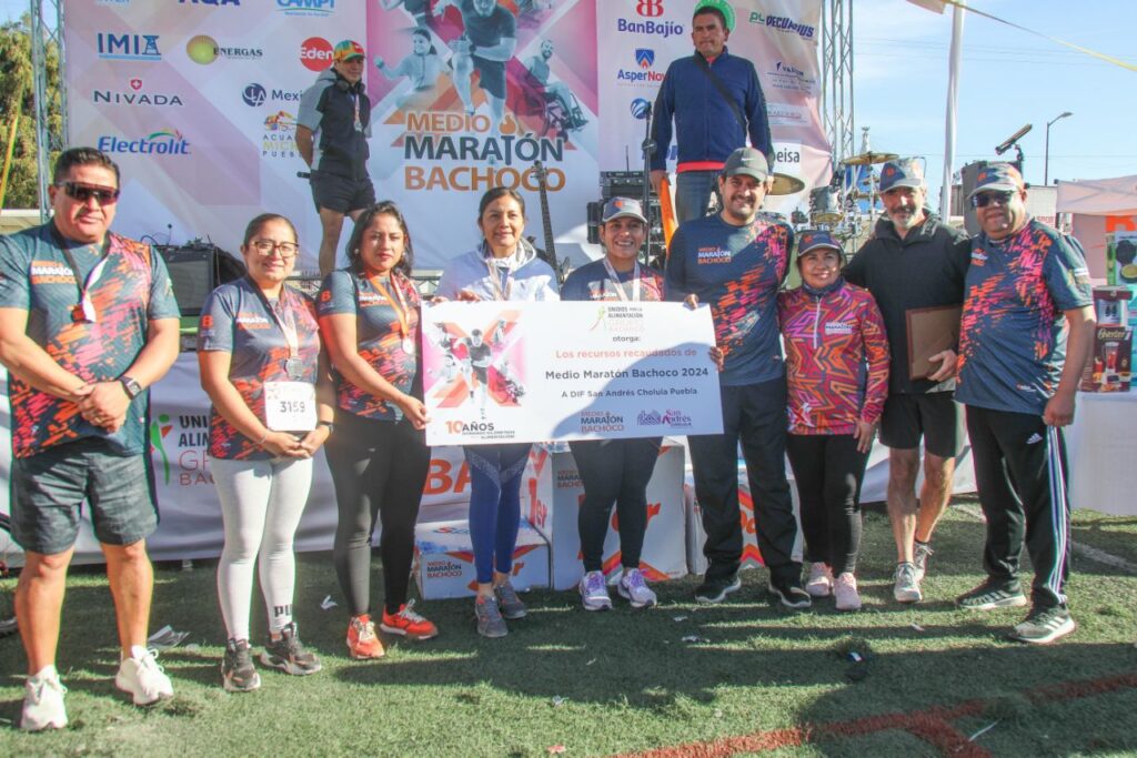 Ayuntamiento de San Andrés Cholula, Lupita Cuautle, Bachoco, Banco de Alimentos, carrera con causa