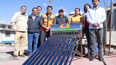 Cuautlancingo, Omar Muñoz, programa de calentadores solares