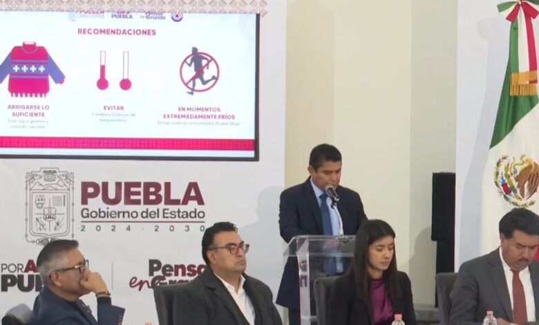 Puebla, Gobierno del Estado, Invierno Seguro, bajas temperaturas