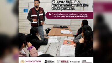 IEEA, voluntarios, Persona Voluntaria Beneficiaria del Subsidio, rezago educativo, Puebla