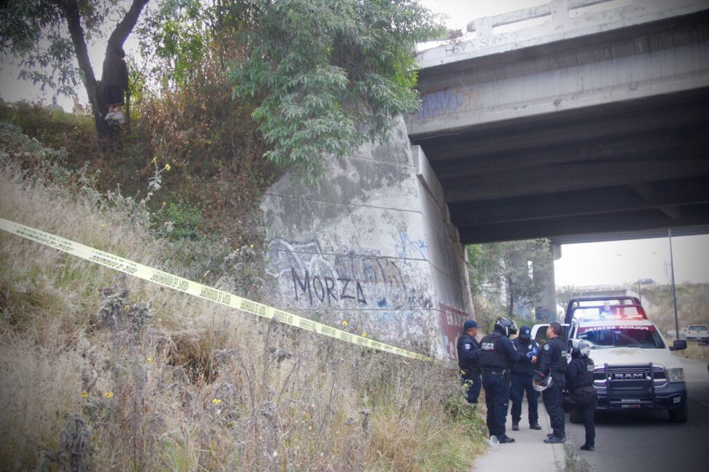 muerto, autopista México-Puebla, carretera federal a Tlaxcala, Policía Estatal, indigente